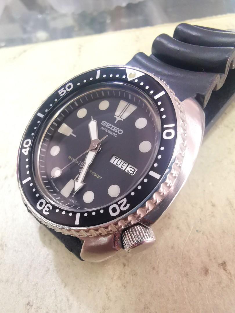 Seiko diver 150m turtle automatic 6309 7040 case size 43.5mm