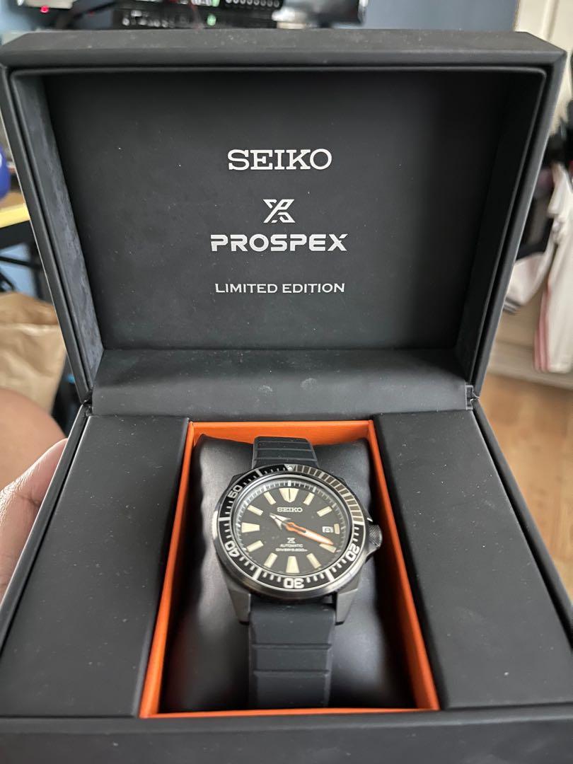 seiko prospex black series samurai limited edition