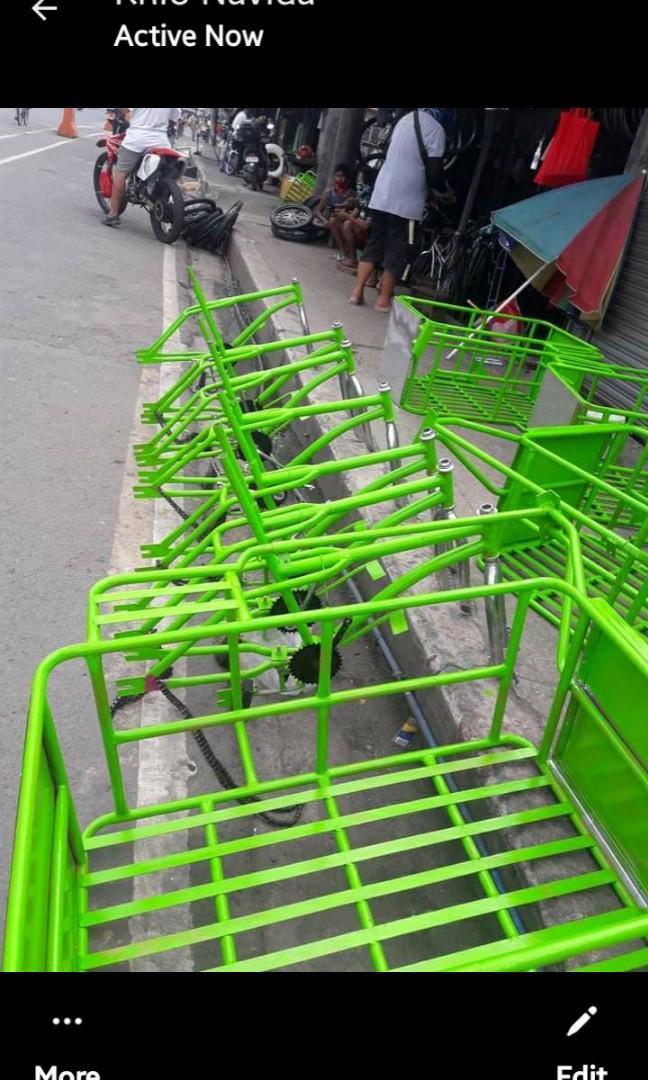 Sidecar with GI bicycle (Category: Voice Recorders) located in Manila. Submitted by fastmountain_dfe013 (Listing ID 1123613464, Image 2). Description: customized sidecar with bike heavy duty all parts brand new with plate sheet front and back in foot brake tire size 2.20x125 wide rims cod transaction.