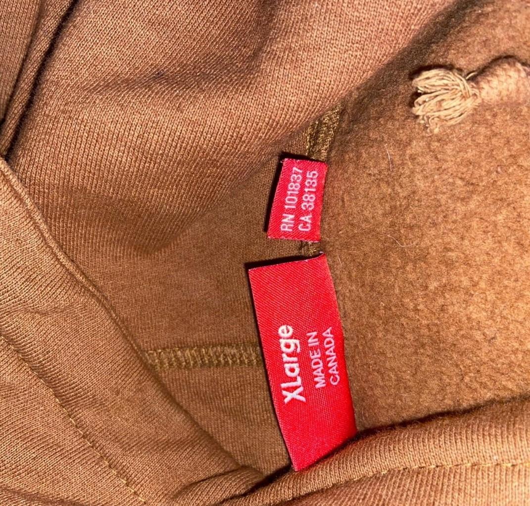 Supreme blue on brown bogo hoodie