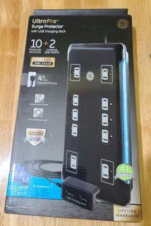 Ultra surge protector with USB charger dock