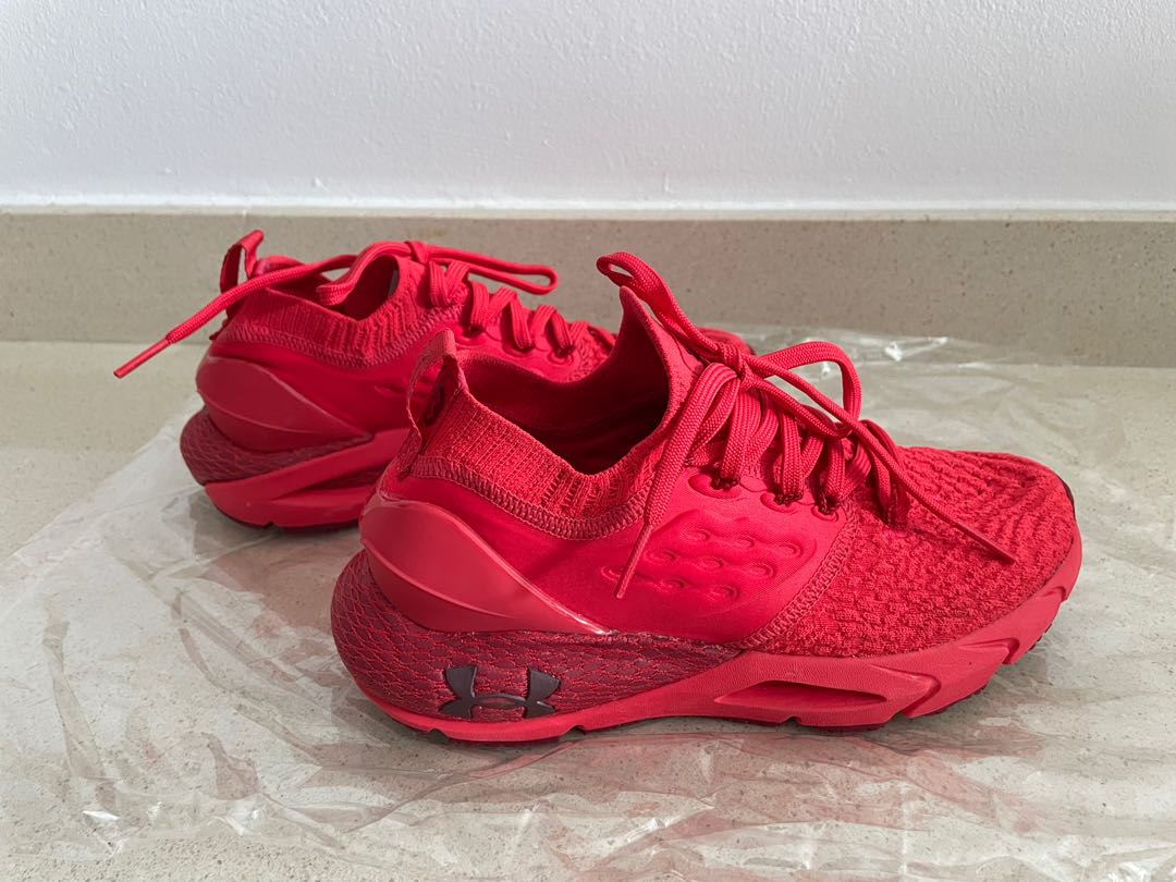 Red womens shop under armour shoes