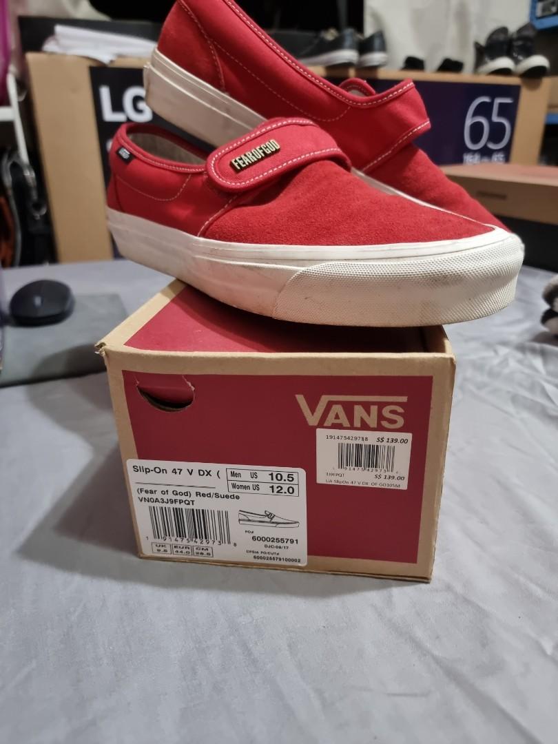 Red suede on sale high top vans