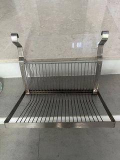Used IKEA dish rack and kitchen roll holder