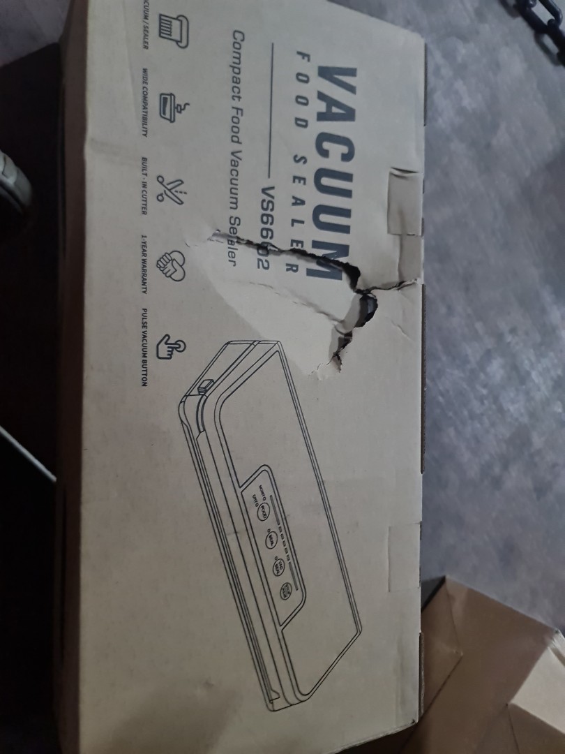 Vacuum food sealer vs 6602, TV & Home Appliances, Kitchen Appliances