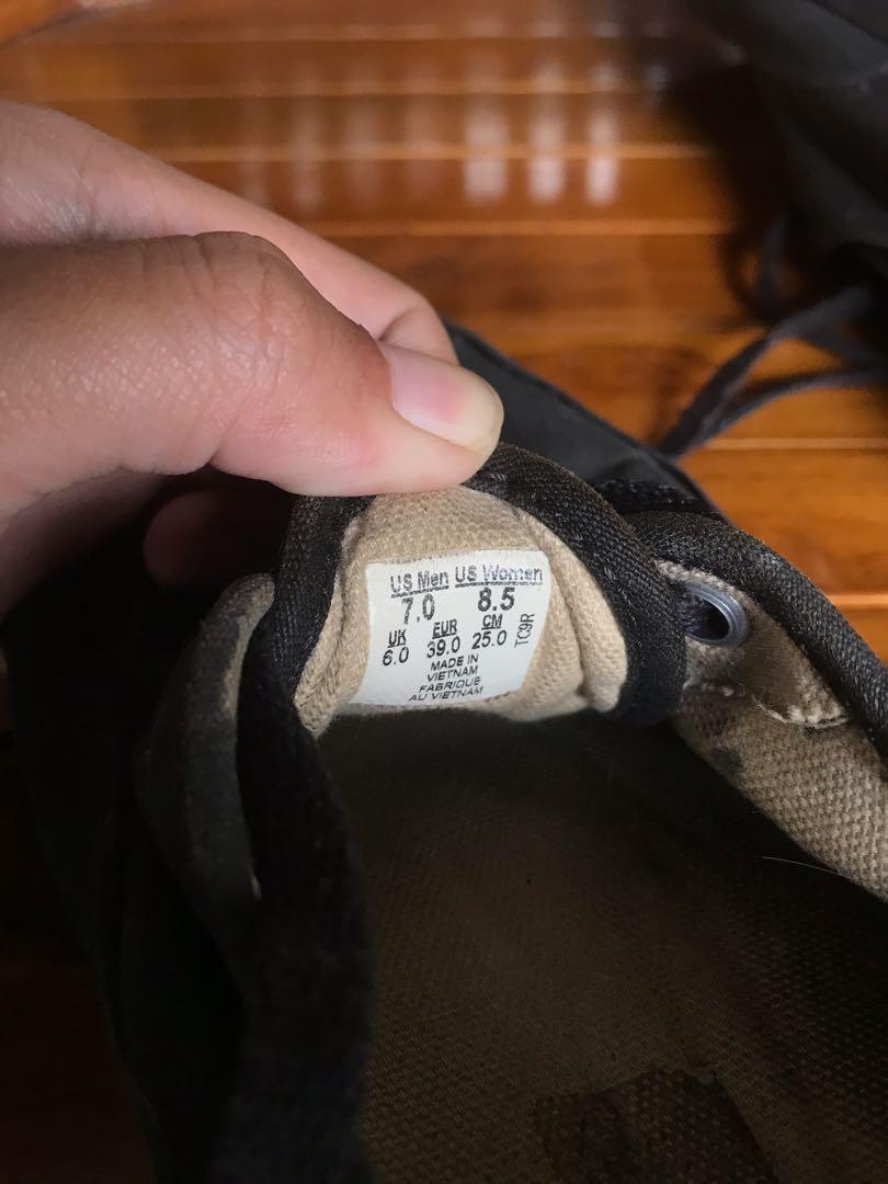 vans authentic black size 6