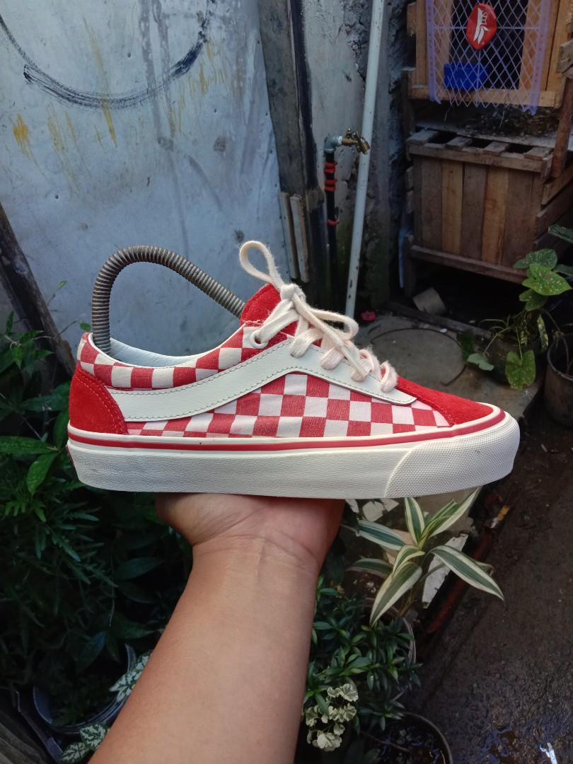 VANS BOLD NI CB RACING RED Women s Fashion Footwear Sneakers on