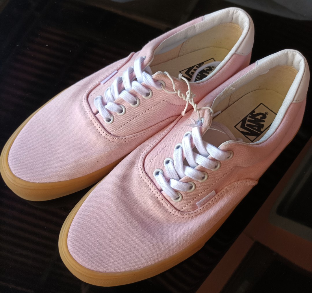 pink vans gum sole