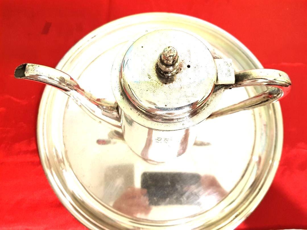 Vintage coffee chocolate pot pitcher (Category: Coffee & Tea Tableware) located in Imus. Submitted by mostlyvintage (Listing ID 1123699688, Image 3). Description: 🎀 vintage silver-nickle coffee/choco pot/pitcher 🎀 🎀 visible signs of normal usage (scratches) and old age (oxidation) that add charm and character to the items 🎀 🎀 can regain its sheen and luster when polished & buffed properly 🎀 as i can't find the time to polish them, i'm selli