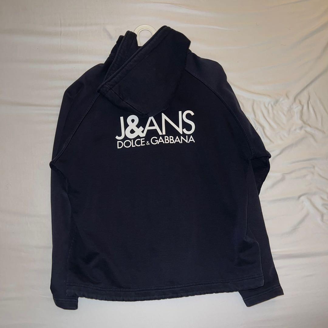 Vintage Dolce Gabbana J ANS Navy Hoodie Men s Fashion Tops