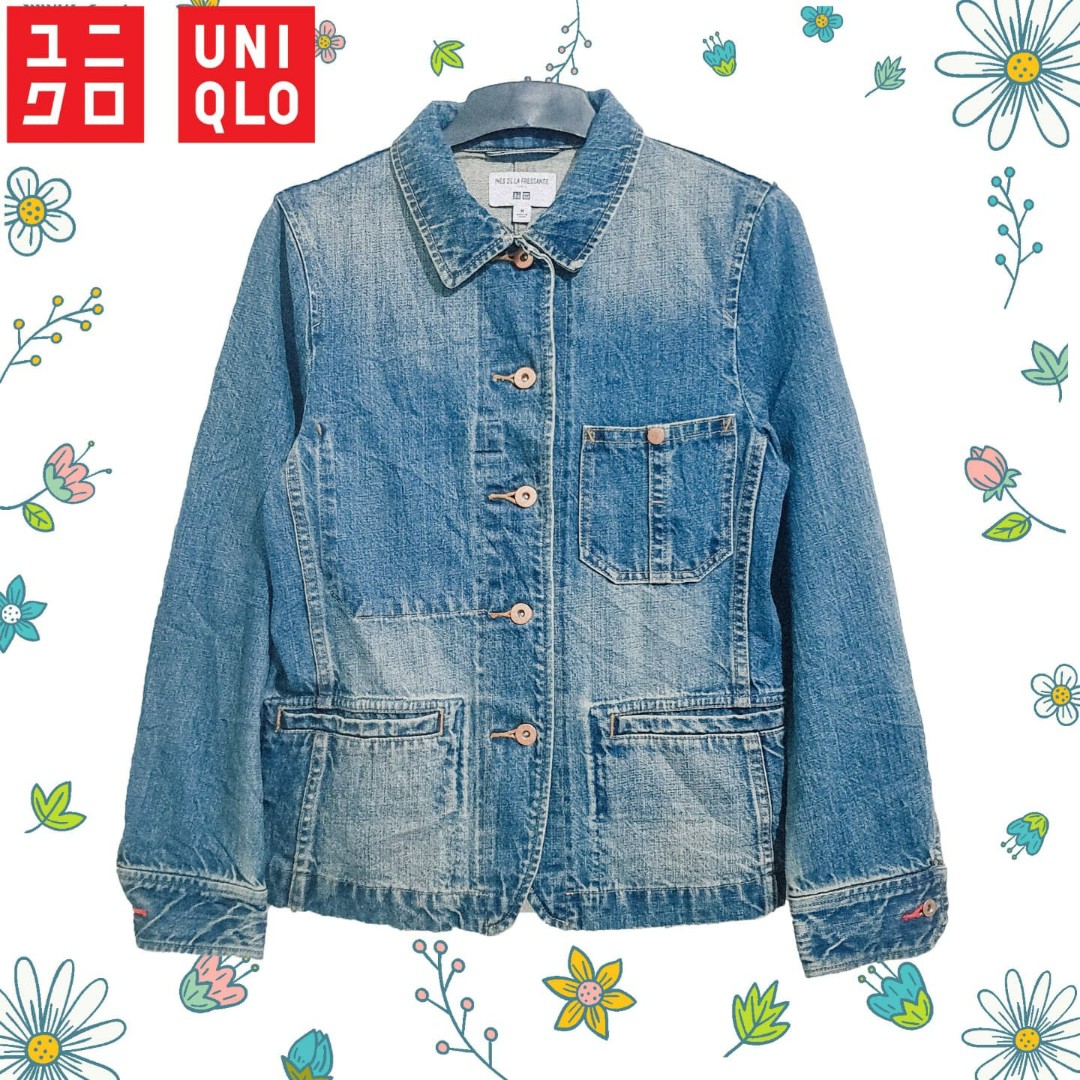 Vintage UNIQLO Chore Denim Jacket | Jaket Jeans UNIQLO | Jaket UNIQLO ...