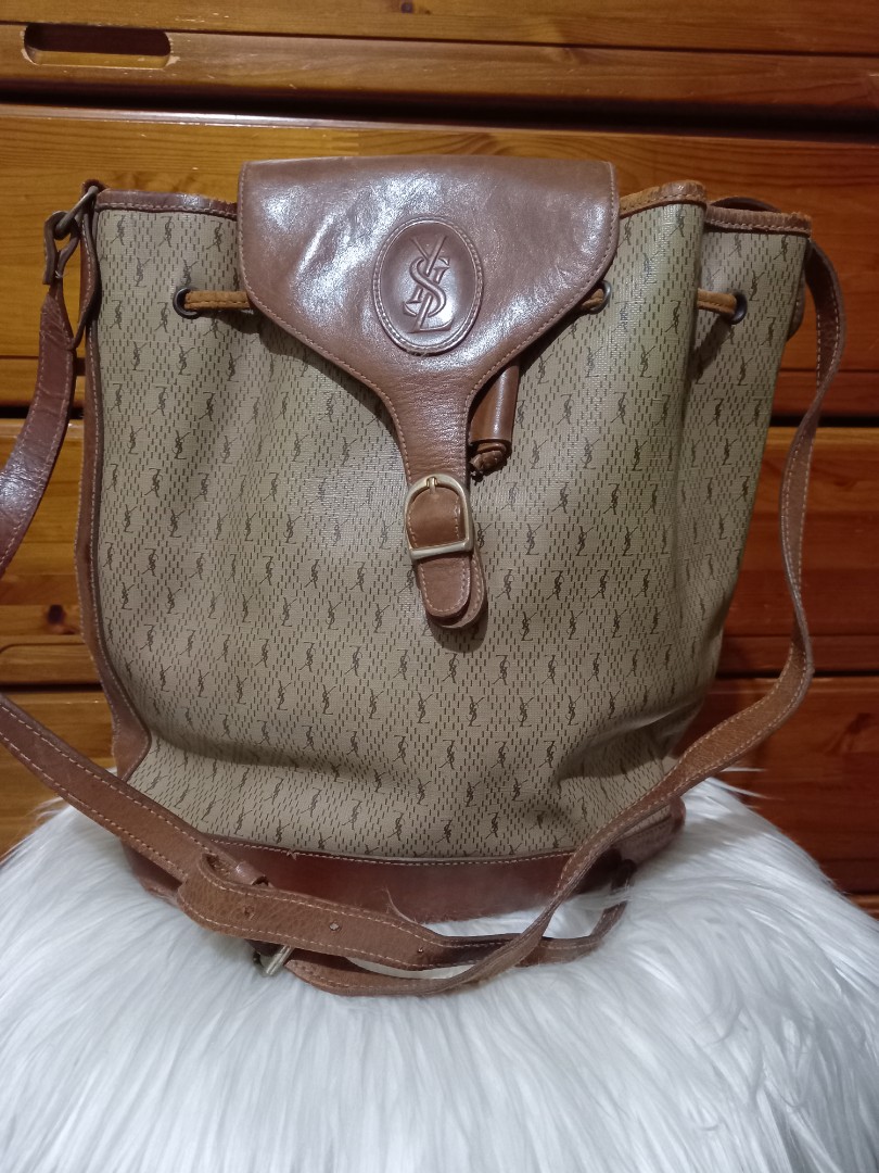 Vintage YSL Bucket Bag, Luxury, Bags & Wallets on Carousell