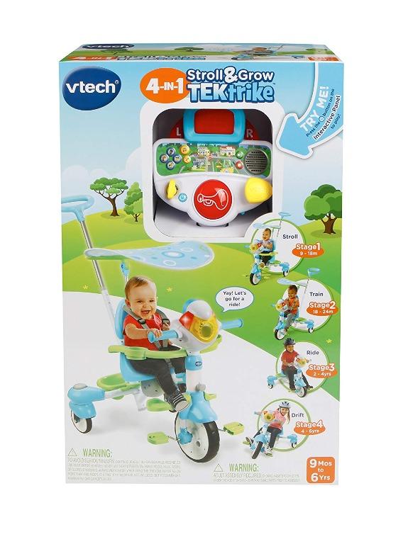 Vtech 4 in 1 Stroll Grow Tek Tricycle Trike Babies Kids Infant