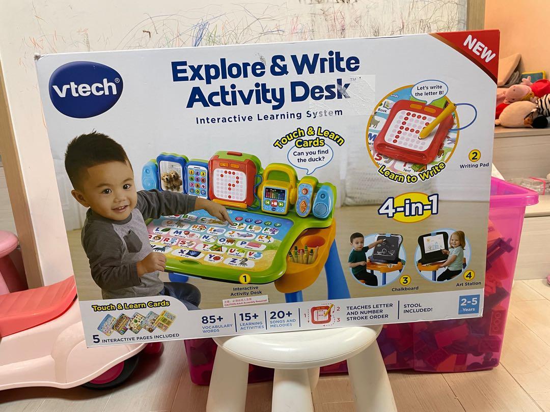 Vtech Explore & Write Activity Desk, 興趣及遊戲, 玩具 & 遊戲類 - Carousell