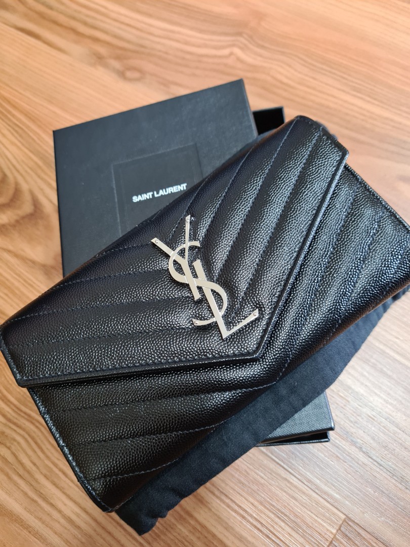 YSL Quilted Flap Wallet Women s Fashion Bags Wallets Wallets