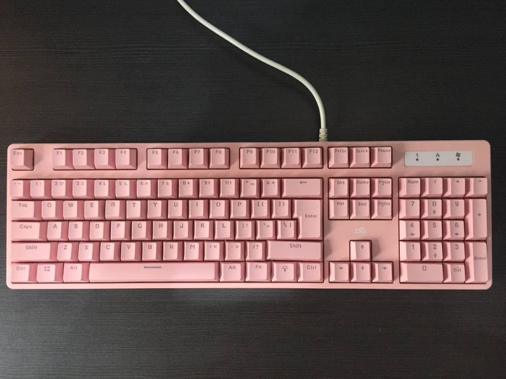 Zeus ZK110 Mechanical Keyboard (Pink), Computers & Tech, Parts