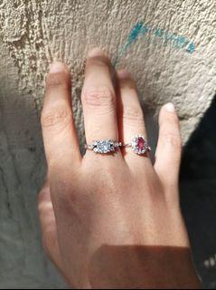 7 stone  Sterling Silver 925 ring - Size 5