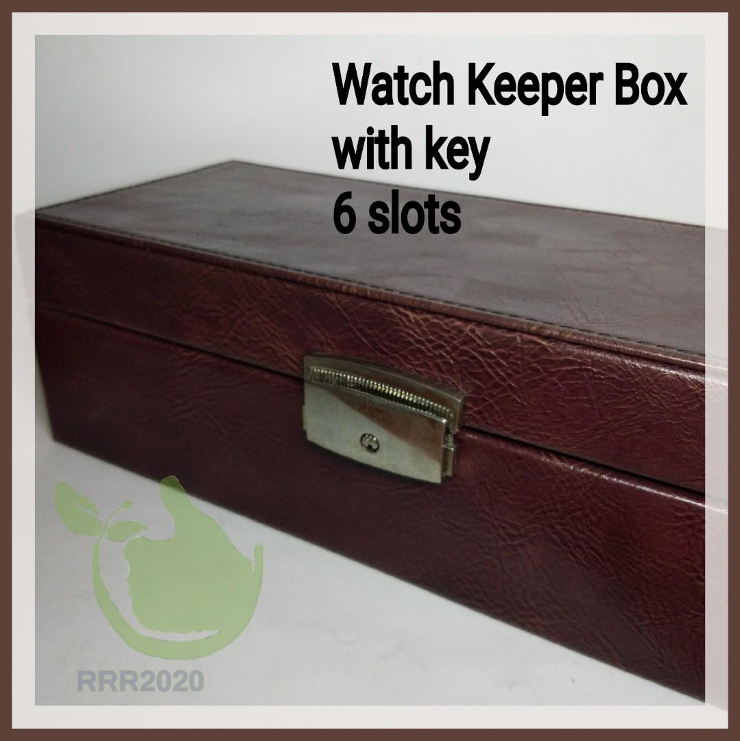 6Grid Watch Keeper Box, Furniture & Home Living, Home Improvement