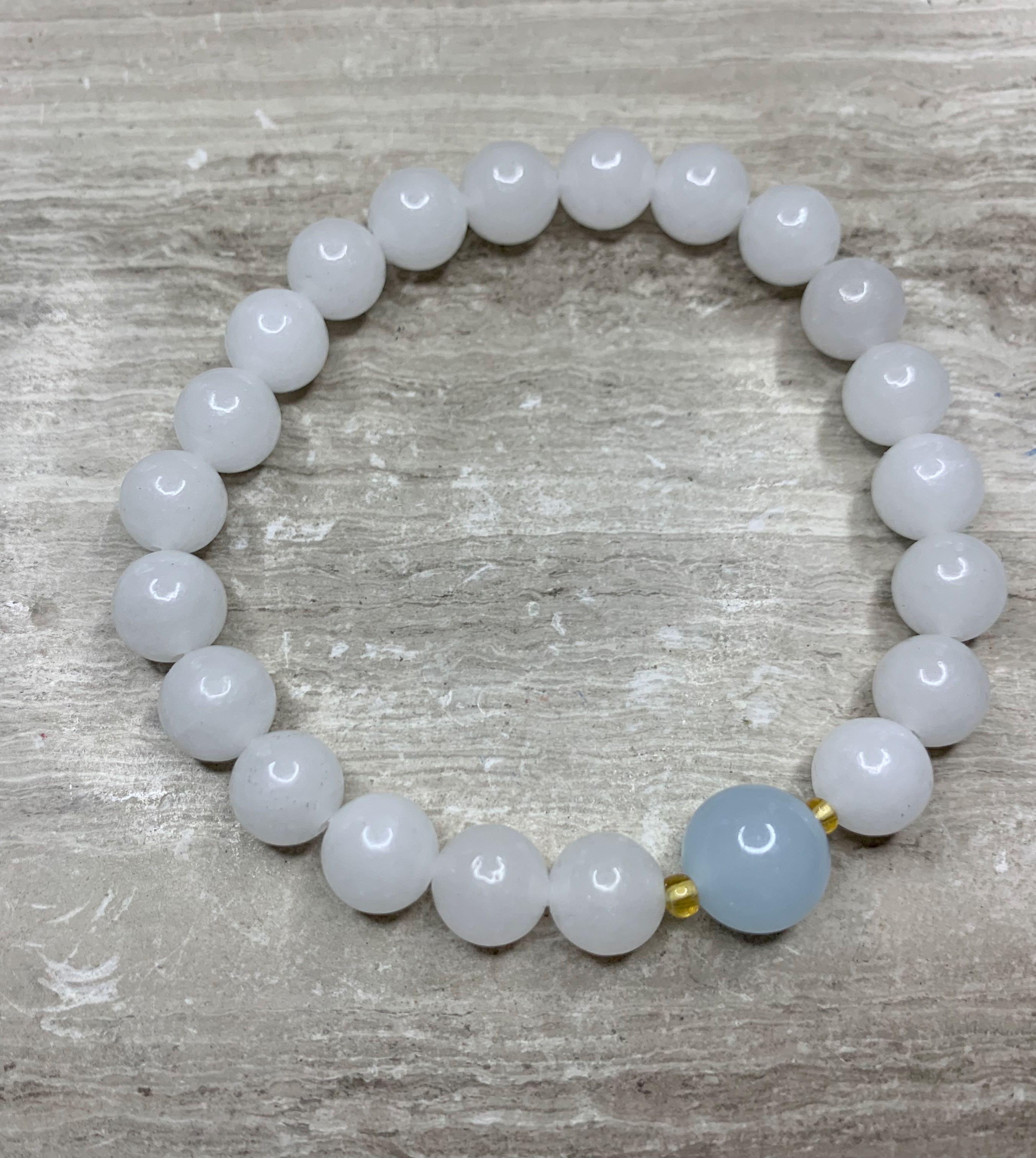 瑪瑙手串 藍紋瑪瑙手串– N.ME