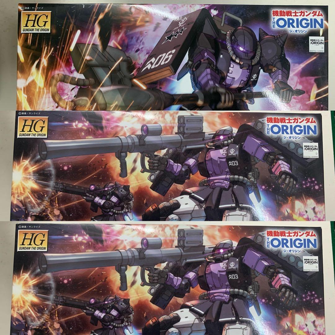現3盒set Hguc Gto origin Zaku tri-stars 機動戰士0079 高達渣古黑色 現3盒set Hguc Gto origin Zaku tri-stars 機動戰士0079 高達渣古黑色