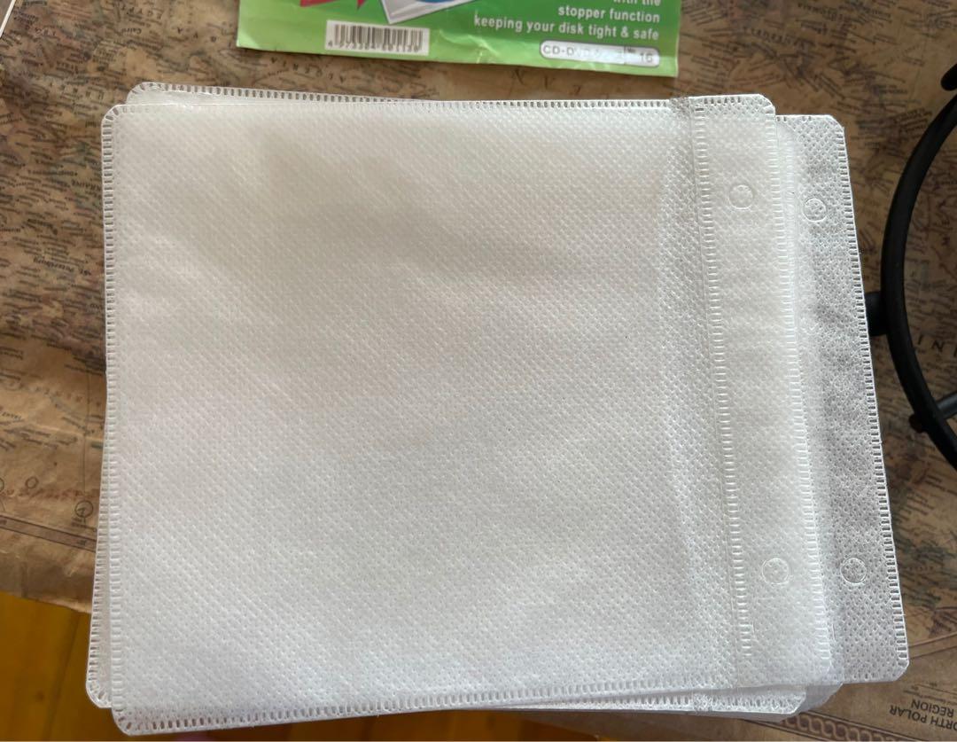 A3 CD DVD DOUBLE Sleeve cloth case 100pcs (Category: Storage Boxes & Baskets) located in Paranaque City. Submitted by crew08 (Listing ID 1123837285, Image 2). Description: A3 cd/dvd double sleeve. For individual case.Thick & good quality. Good Quality and good to protect your cd from dust and scratches . Size: 12.5x14cm In one pack (100pcs).