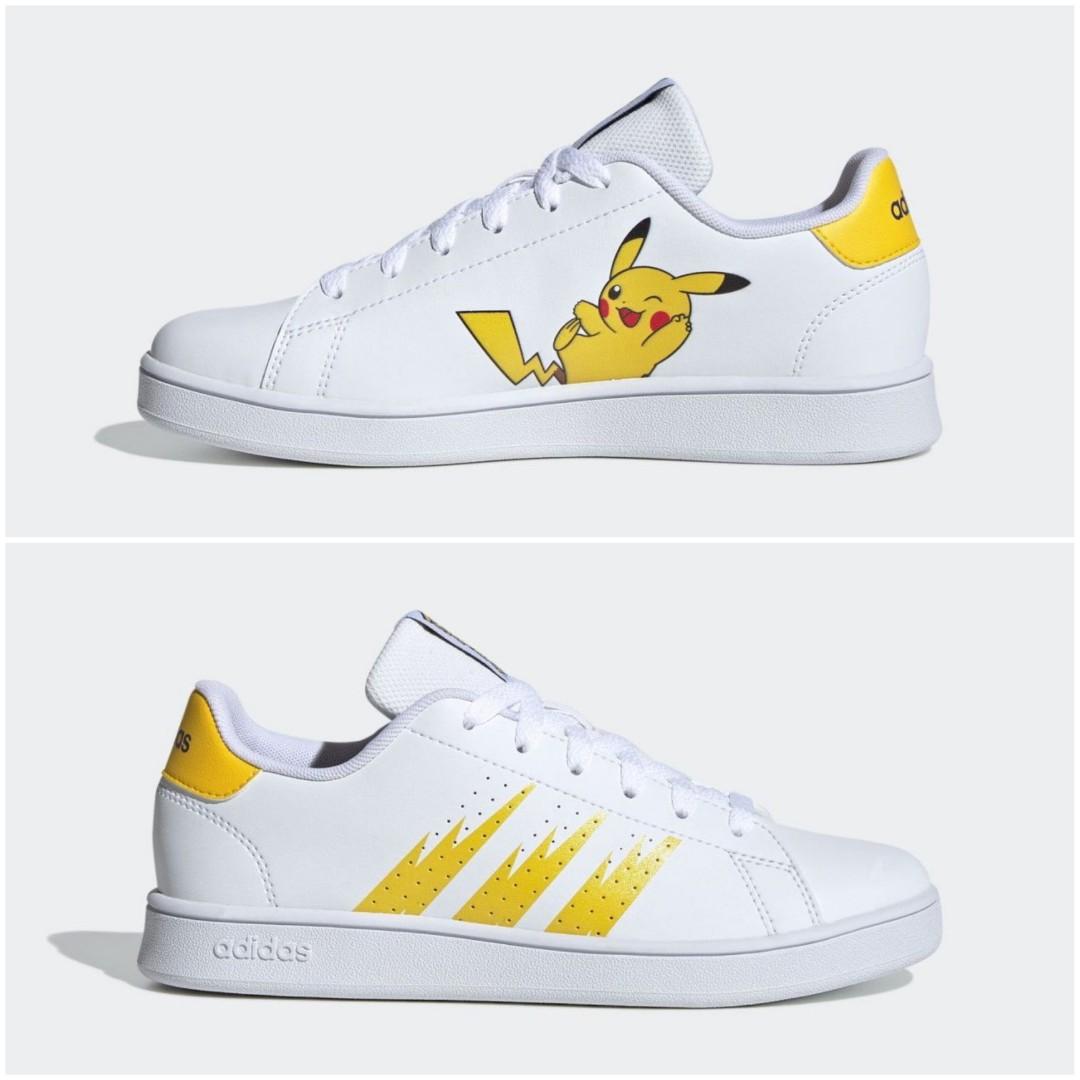 Adidas Pokemon Pikachu Stan Sneakers, Women's Fashion, Footwear, Sneakers on