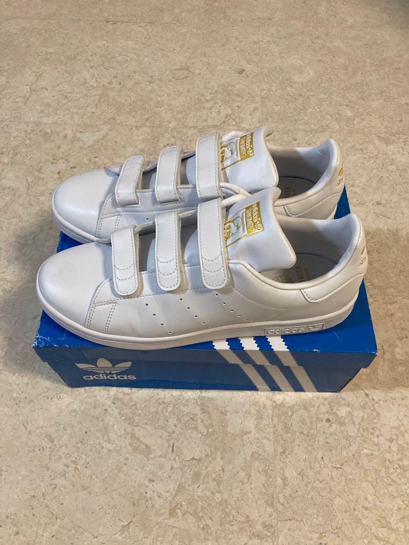Adidas Stan Smith CF White Gold Logo Men s Originals US9 UK8.5