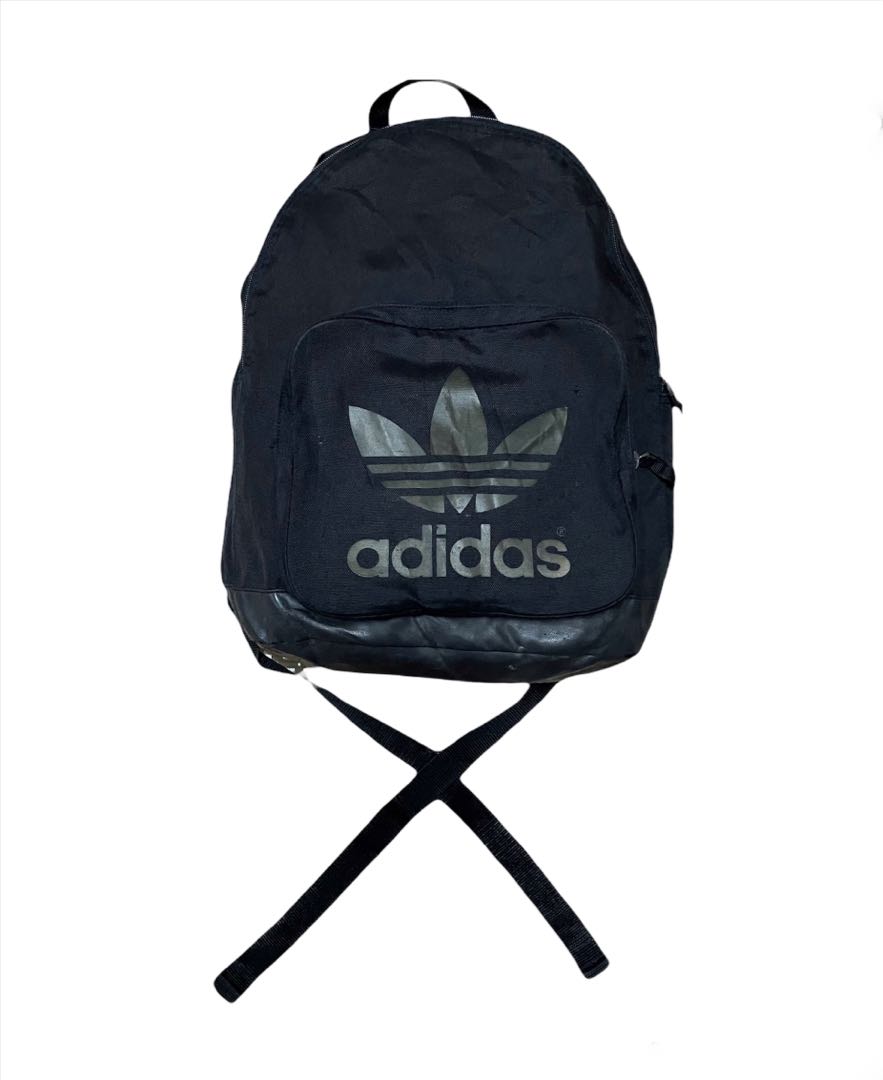adidas trefoil backpack grey