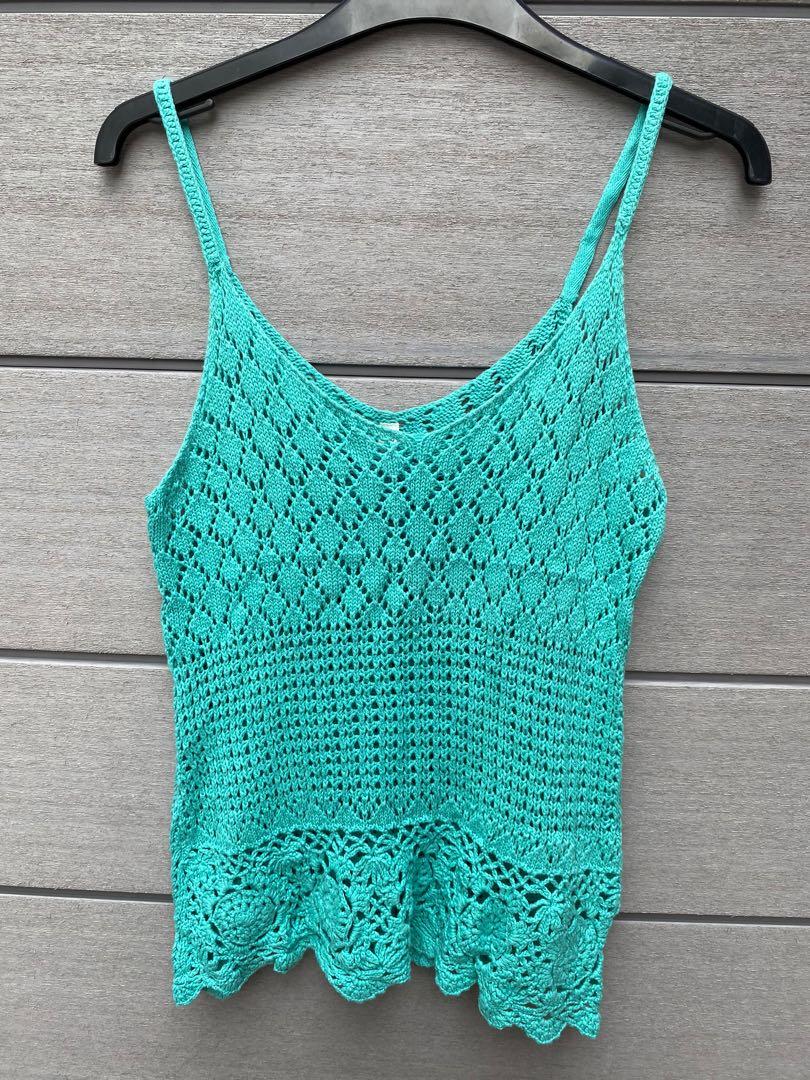 Aeropostale Crochet Top, Women's Fashion, Tops, Sleeveless on Carousell