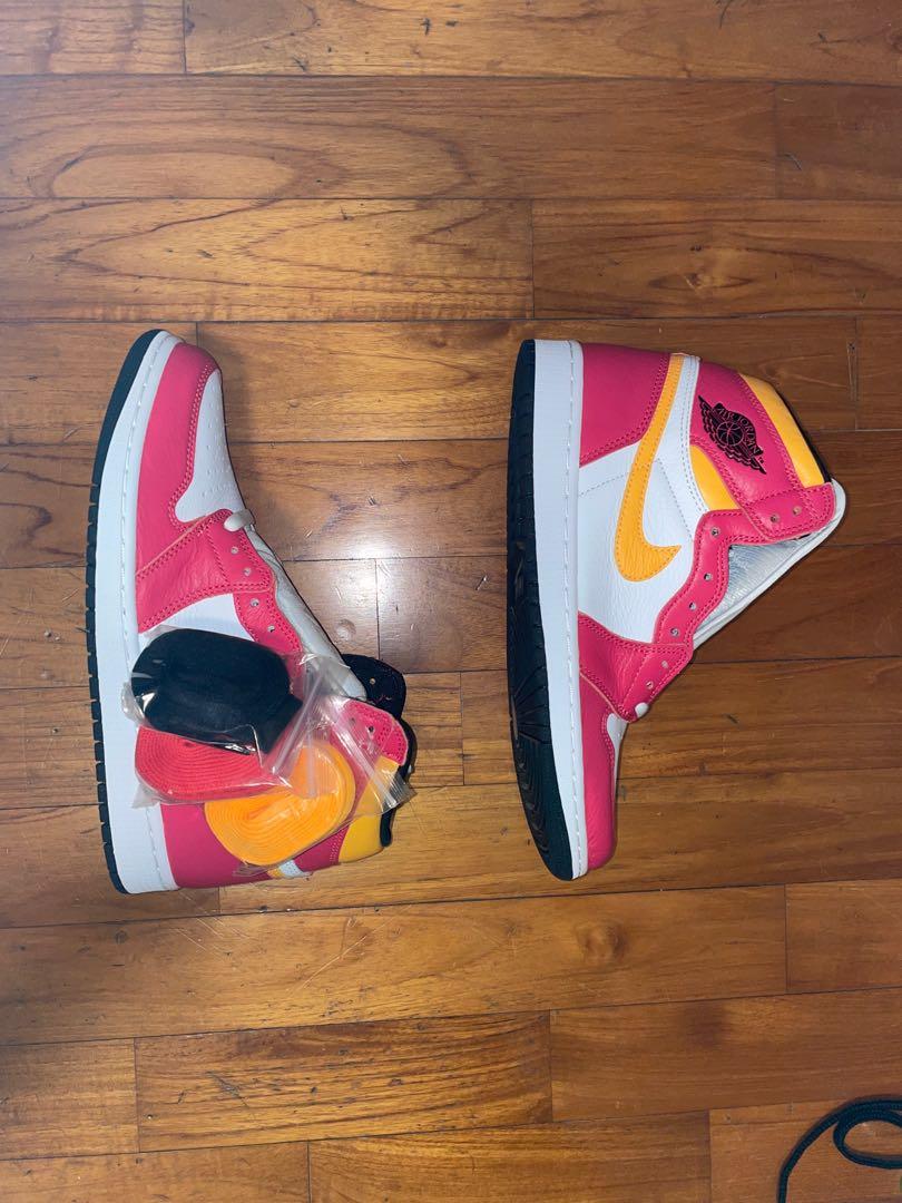 Air Jordan 1 Fusion Red, Men's Fashion, Footwear, Sneakers on Carousell