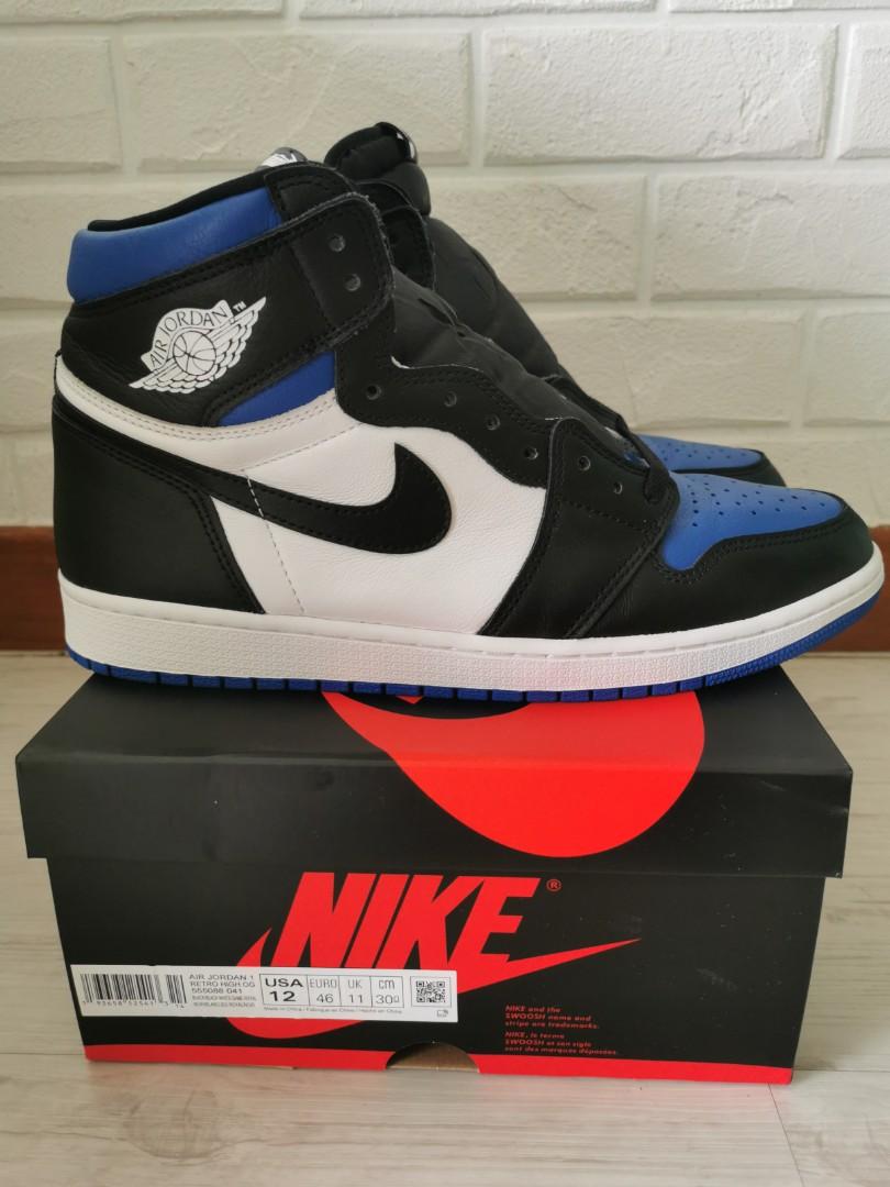 jordan 1 royal toe 9.5