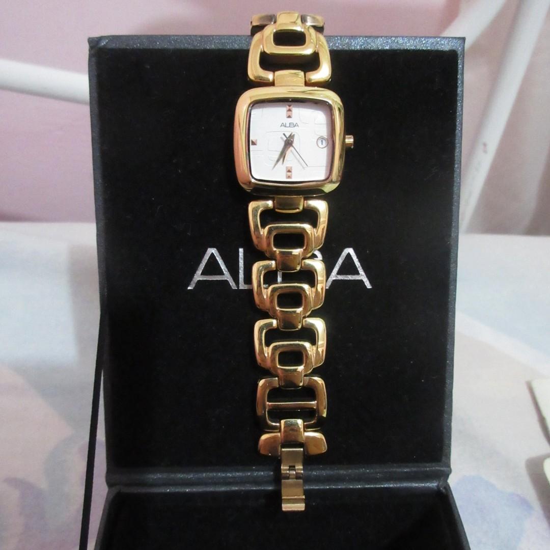 Alba rose gold watch deals