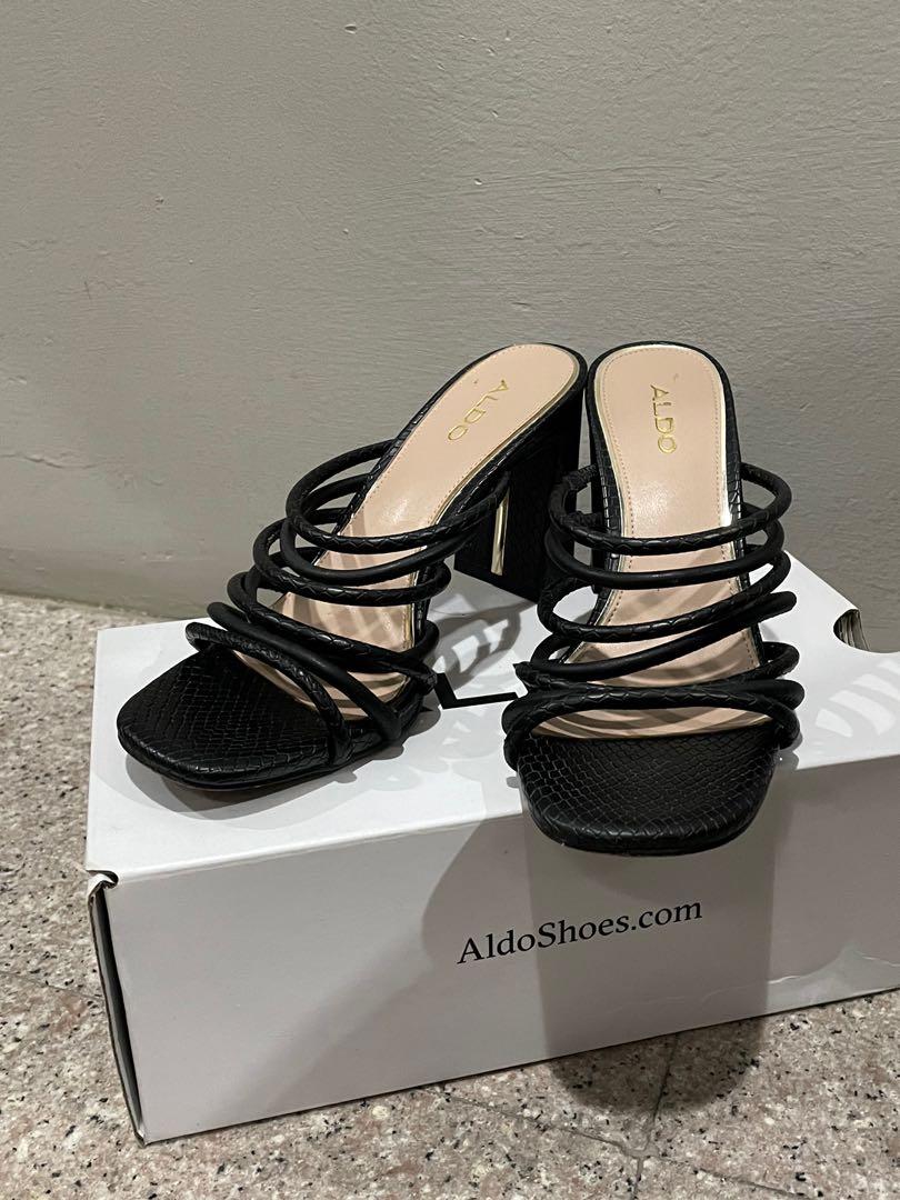 ALDO Trelidda Black Strappy Sandals