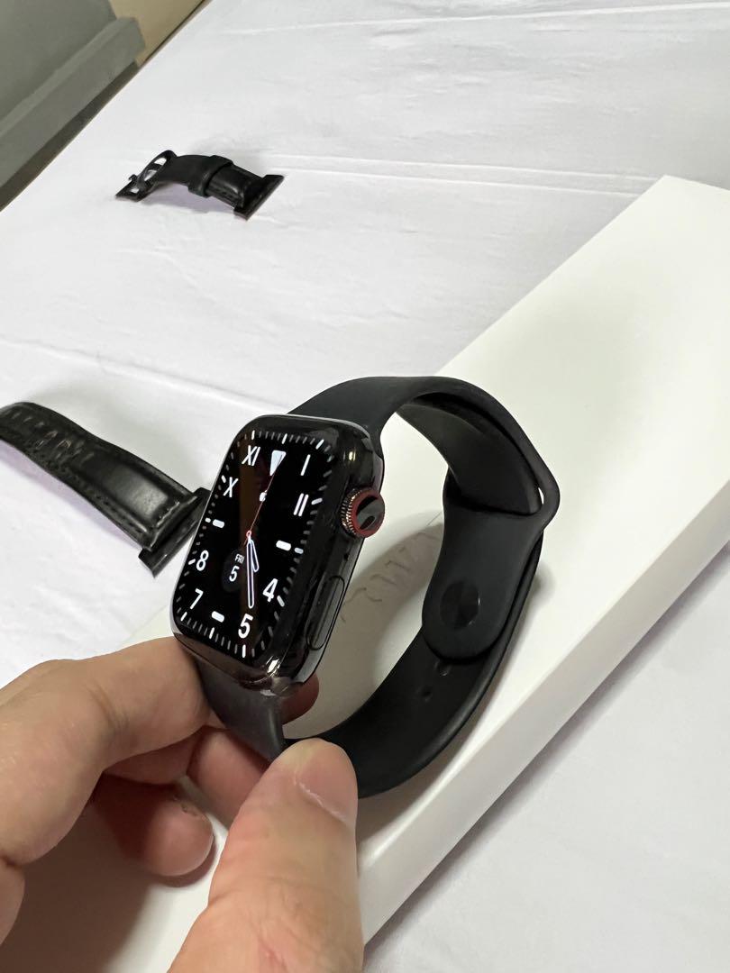 Apple watch series 5 sales stainless steel space black