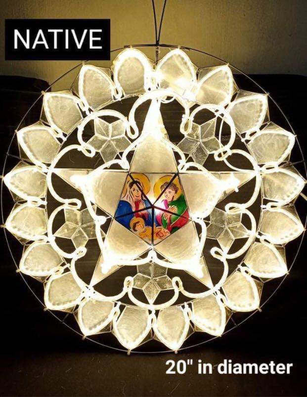 Authentic Capiz Christmas. Lantern (Category: Lighting) located in Paranaque City. Submitted by FLess.ph (Listing ID 1123776119, Image 2). Description: SPECIAL AUTHENTIC CAPIZ PAROL 🌟🌟🌟🌟 Special Capiz Christmas Lantern. Led lights BRIGHTEN UP YOUR HOME THIS CHRISTMAS SEASON 🎄🎄🎄🎄🎄🎄 More designs available. P3900 for 20" diameter P4800 for 25" diameter Php 5800 for 30" diameter ORDER NOW!.