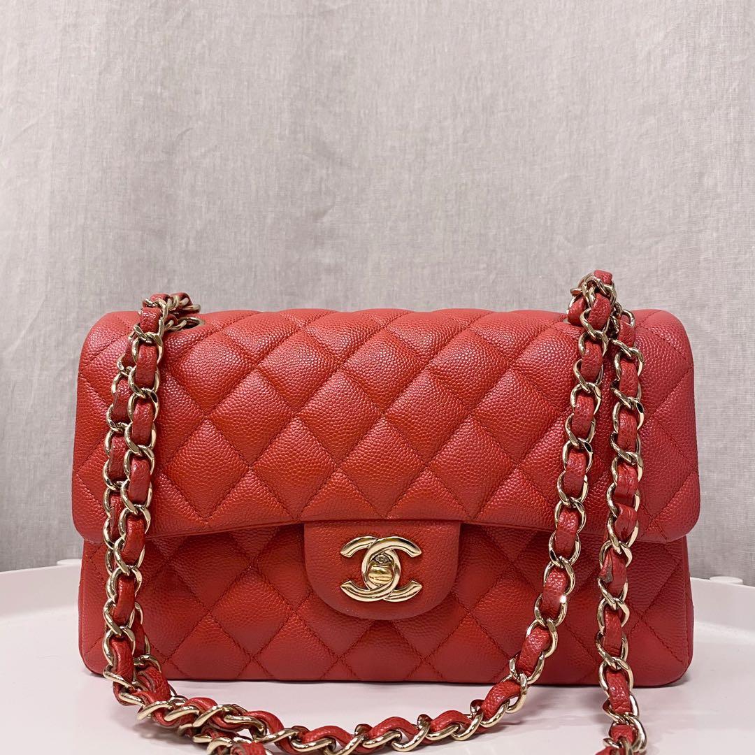 Chanel coral flap best sale bag