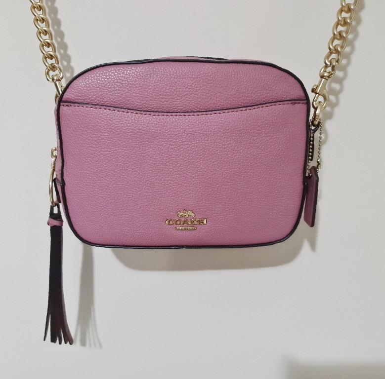 Authentic COACH Isla Chain Crossbody Bag Rose Pink