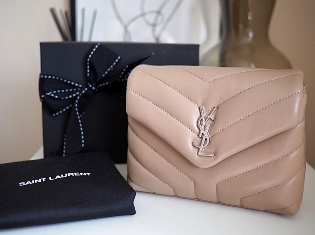 Authentic.Buy.Sell - BNIB ! YSL Toy Loulou in Light Beige Calfskin