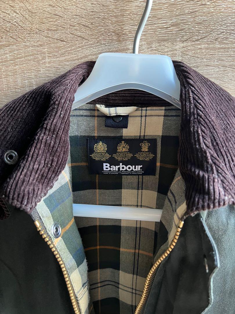 日版Barbour SL Bedale Wax Jacket Sage Size 36, 男裝, 外套及戶外