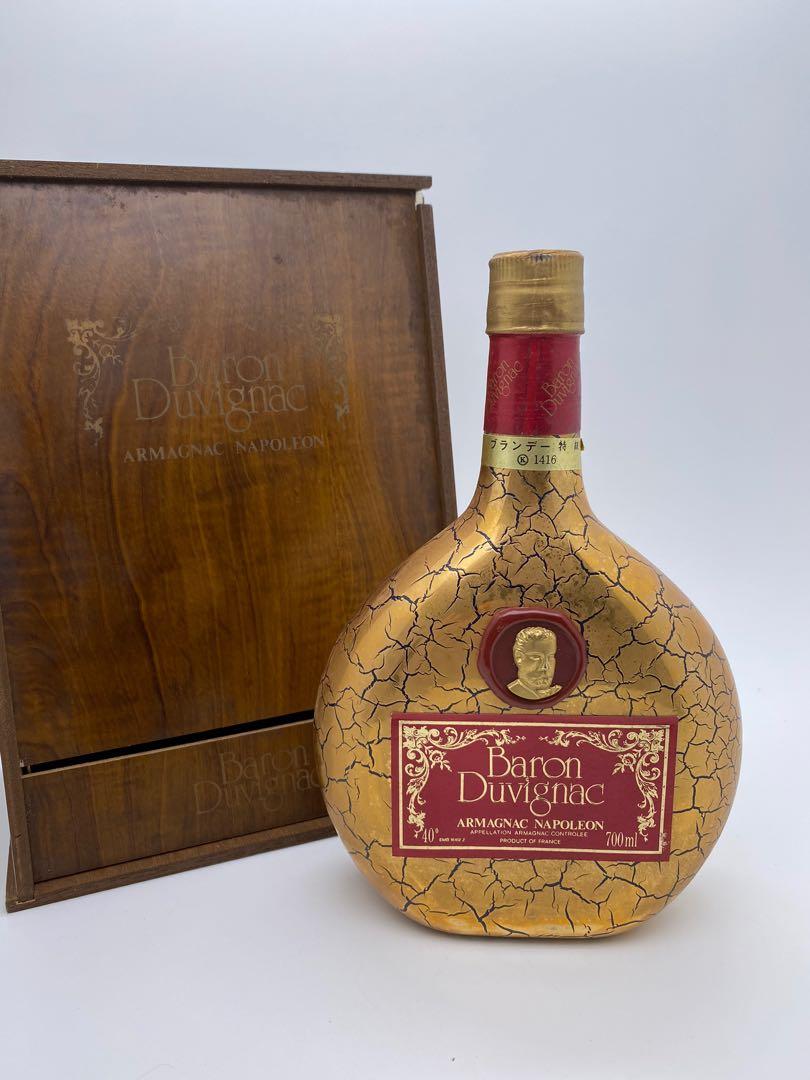 Baron Duvignac Napoleon Armagnac 700ml 40% 舊酒雅文邑木盒, 嘢食 