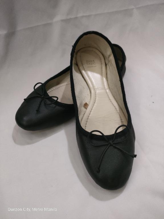 Black Zara Ballet Shoes (Category: Flats & Sandals) located in Quezon City. Submitted by fancyfootworx (Listing ID 1123750336, Image 1). Description: Black ZARA ballet shoes. Excellent condition. Fits US size 5 or EU size 36 (measures 22 cm or 8 3/4 inches insole. .