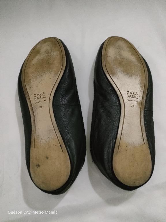Black Zara Ballet Shoes (Category: Flats & Sandals) located in Quezon City. Submitted by fancyfootworx (Listing ID 1123750336, Image 3). Description: Black ZARA ballet shoes. Excellent condition. Fits US size 5 or EU size 36 (measures 22 cm or 8 3/4 inches insole. .