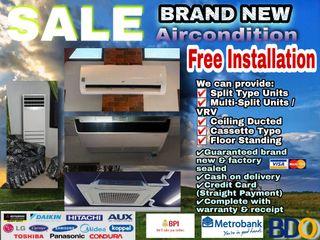 BRAND NEW AIRCON UNIT SALE FREE INSTALLATION