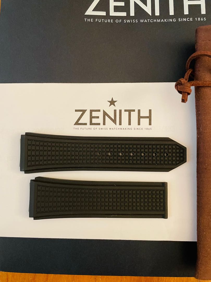 Zenith defy rubber 2025 strap