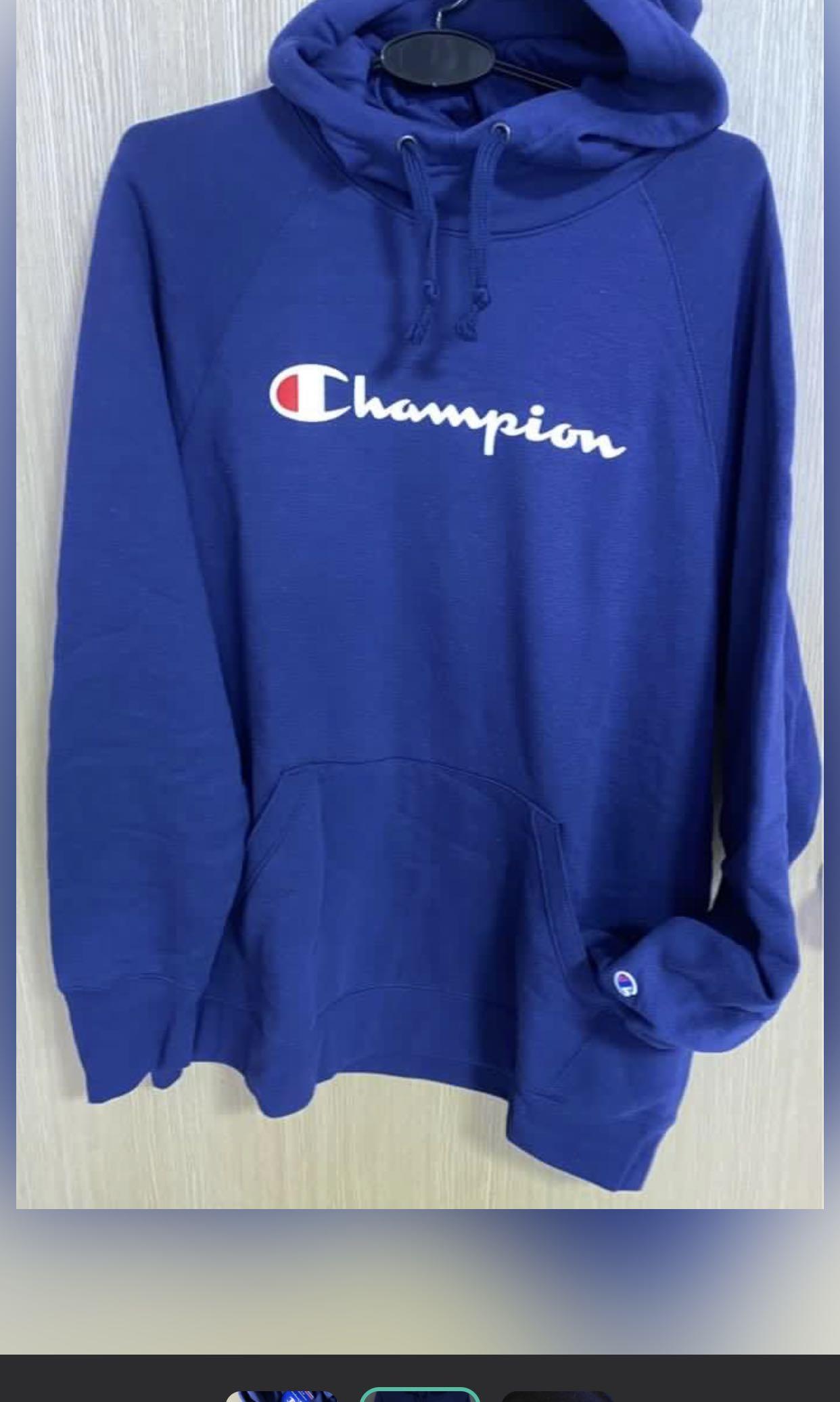 All blue sale champion hoodie