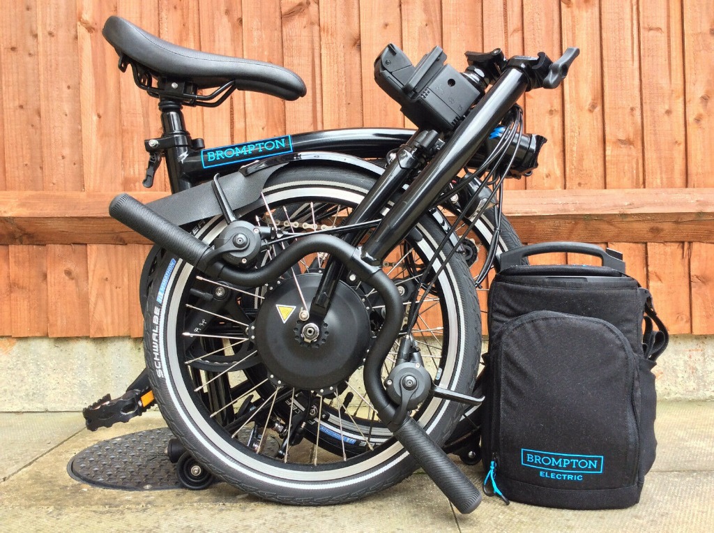 Brompton m6l 2021 electric folding bike best sale with city bag