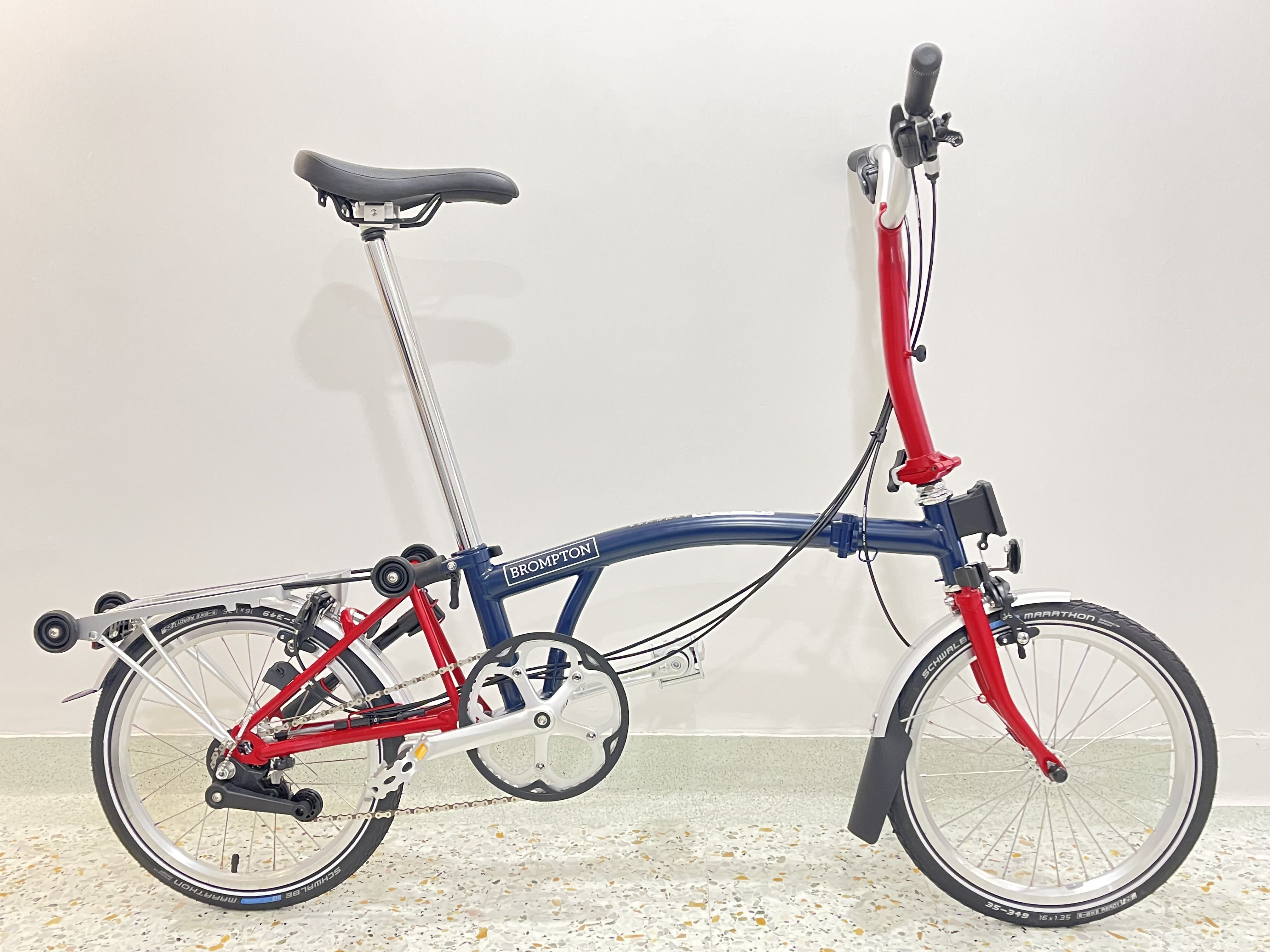Brompton M6R Tempest Blue Red