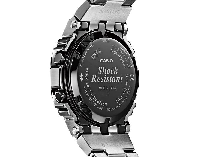 威哥本舖】Casio原廠貨G-Shock GMW-B5000D-1 經典5600不鏽鋼款太陽能六
