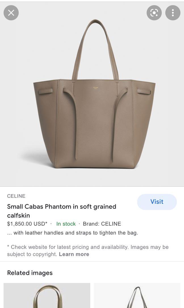Celine small cabas phantom in soft grained best sale calfskin