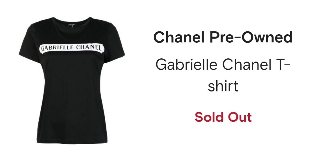 Gabrielle Chanel cotton tshirt, Women's 